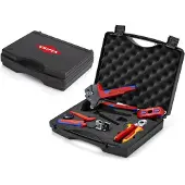 Knipex 97 91 04 V03 Crimptång, Professionell, Tänger Verktygsväska med utrustning (B x H x D) 280 x 80 x 280 mm