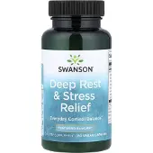 Swanson Health , Djup Avslappning & Stresslindring, 60 Veggkapslar