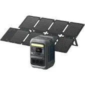 Anker SOLIX C300X DC - Bärbar kraftstation - DC 11 - 28 / 5 / 9 / 15 / 20 / 28 V - 300 Watt - litium järn fosfat - 90000 mAh - 288 Wh - Wi-Fi, Bluetooth - med PS60 solpanel