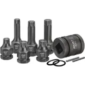Hazet Kraft-hylsnyckelinsats-set 1/2 11 delar 990S/11