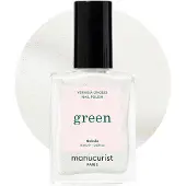 Manucurist Paris Green Nebula - Holografisk Vit Nagellack Snabbtorkande - 9-Free - Vegan och Växtbaserad