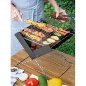 Huismerk Grill - - FOLDCUE - Vikbar - Bärbar - Svart svart