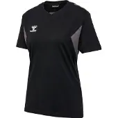 Hummel T-shirt 'Authentic CO' grå / svart / vit