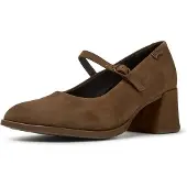 Camper för kvinnor. K201799-008 Kora skor i brunt läder (37), Hud, 5 till 8 cm, Spänne, Casual