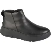 FitFlop F-mode Leather Flatform Zip Ankle Stövlar