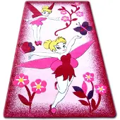 Rugsx Matta barn HAPPY C224 rosa Fairy 240x330 cm