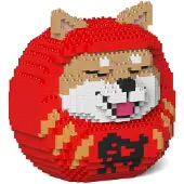 Jekca Shiba Daruma Docka 01S-M01 | Japanska Plastbyggblock | Ålder 14+
