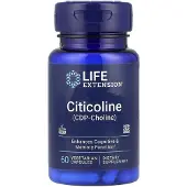 Life Extension , Citicoline (CDP-Choline), 60 Vegetarian Capsuler