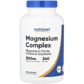 Nutricost , Magnesium kompleks, 500 mg, 240 kapslar