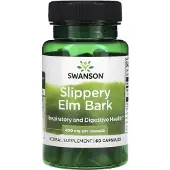 Swanson Health , Slippery Elm Bark, 400 mg, 60 Kapslar