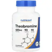 Nutricost , Teobromin, 400 mg, 90 kapslar