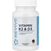 Elvyttää,Revive , Vitamin K2 & D3, 60 Kapslar