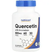 Nutricost , Quercetin med Bromelain, 60 Kapslar
