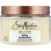 Shea Moisture , Daglig Hydrering Shea Socker Scrub, 100% Virgin Kokosolja, 12 oz (340 g)