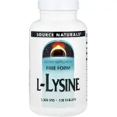 Source naturals , L-Lysin, 1 000 mg, 100 Tabletter