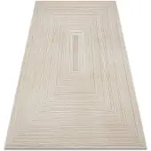 Rugsx Matta BALANCE 8788 taupe - Geometrisk, strukturell, glamour 80x150 cm