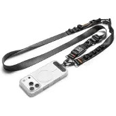 Spigen DA30M Stap Crossbody telefonlanyard - svart