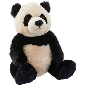 Gund Zi-Bo Panda Nalle, Nalle för 1 år och uppåt, Marinblå/Gräddfärgad, 17”