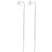 Pilgrim Örhängen 'ELBA' silver / pärlvit