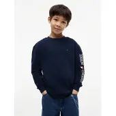 Tommy Hilfiger T-shirt 'TEAM' marinblå / vit