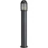 LCD Pollare uthomus 1041/1042, dimbar, Svart, Aluminium / grå / zink, Medelhavsinspirerad, Utomhuslampa
