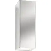 LCD Vägglampa utomhus SENTA, Förkromad / silver, Rostfritt stål, Modern
