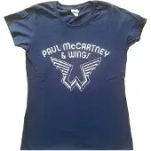 Ginza.se Paul McCartney: Ladies T-Shirt/Wings Logo (Navy Blue) (XX-Large)