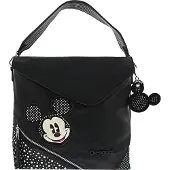 Desigual Axelremsväska 'Mickey Studstyle' ecru / röd / svart / silver