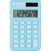 Donau miniräknare TECH, 8-siffrigt display, 97x60x10 mm, ljusblå