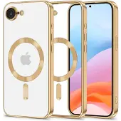 Tech-Protect iPhone 16e/17e MagFlex-Skal - MagSafe-kompatibelt - Klar / Guld