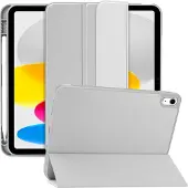 TechProtection iPad 10.9 2022 Fodral SmartCase Pennhållare Grå