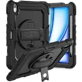 Tech-Protect iPad Air 11 2024/2025/2026 Solid360 Hybridfodral med rem - Svart