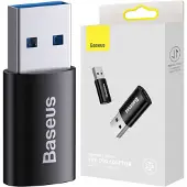 Baseus Ingenuity USB-A till USB-C OTG-adapter - Svart