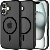 Tech-Protect iPhone 16 Magmat Skal - MagSafe-kompatibelt - Mattsvart