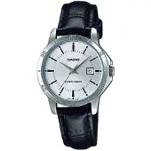Casio Klocka - - LTP-V004L-7AUDF - Äkta läder - Lätt vattentålig - Kvarn