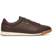 BOSS Låg sneaker 'Nitan' mörkbrun / guld
