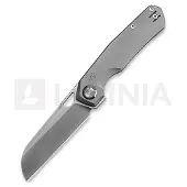 Kunwu Knives TAO Sheepsfoot - Satin - Titanium fällkniv, Orange Peel Texture