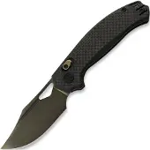 Kunwu Knives Django - DLC - Carbon Fiber fällkniv, svart
