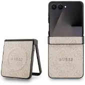 GUESS Samsung Galaxy Z Flip7 4G färgat ring skal - MagSafe-kompatibelt - Rosa