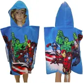 MCU Avengers poncho badhandduk med huva - 100 % bomull