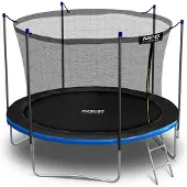 Neo-Sport Trädgårdstrampolin 312 cm / 10 fot med innernät och stegar