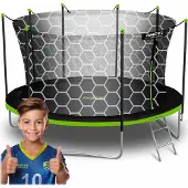 Neo-Sport Studsmatta 465 cm (15 fot) för trädgård med innernät och stegar „“