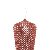 Kartell Taklampa , Kabuki, Röd, Vardagsrum, Plast, Design