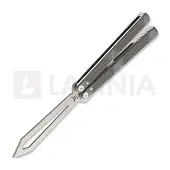 Flytanium Zenith Trainer 2.0 1385GGS Stonewash, Gunmetal Gray Aluminum, balisong trainer