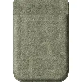 Plaud.AI Note - Påse for recorders - magnetic, with wireless charging - MagSafe-kompatibilitet - läder - grön