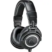 Audio-Technica ATH M50X - M Series - hörlurar - fullstorlek - kabelansluten - 3,5 mm kontakt