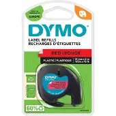 Dymo S0721630 | 91203 | röd plasttejp | 12mm (original)