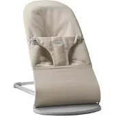 BabyBjörn bouncer Bliss Woven sits, ljusbeige