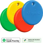 Chipolo POP - Red/Blue/Yellow/Green (4-Pack)