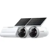 TP-LINK Tapo HB610 V1 - Solar-Powered Security Camera Kit - nätverksövervakningskamera - kula - färg (Dag&Natt) - 3840 x 2160 - 4K - ljud - trådlös - Wi-Fi - DC 5,4 V (paket om 2)